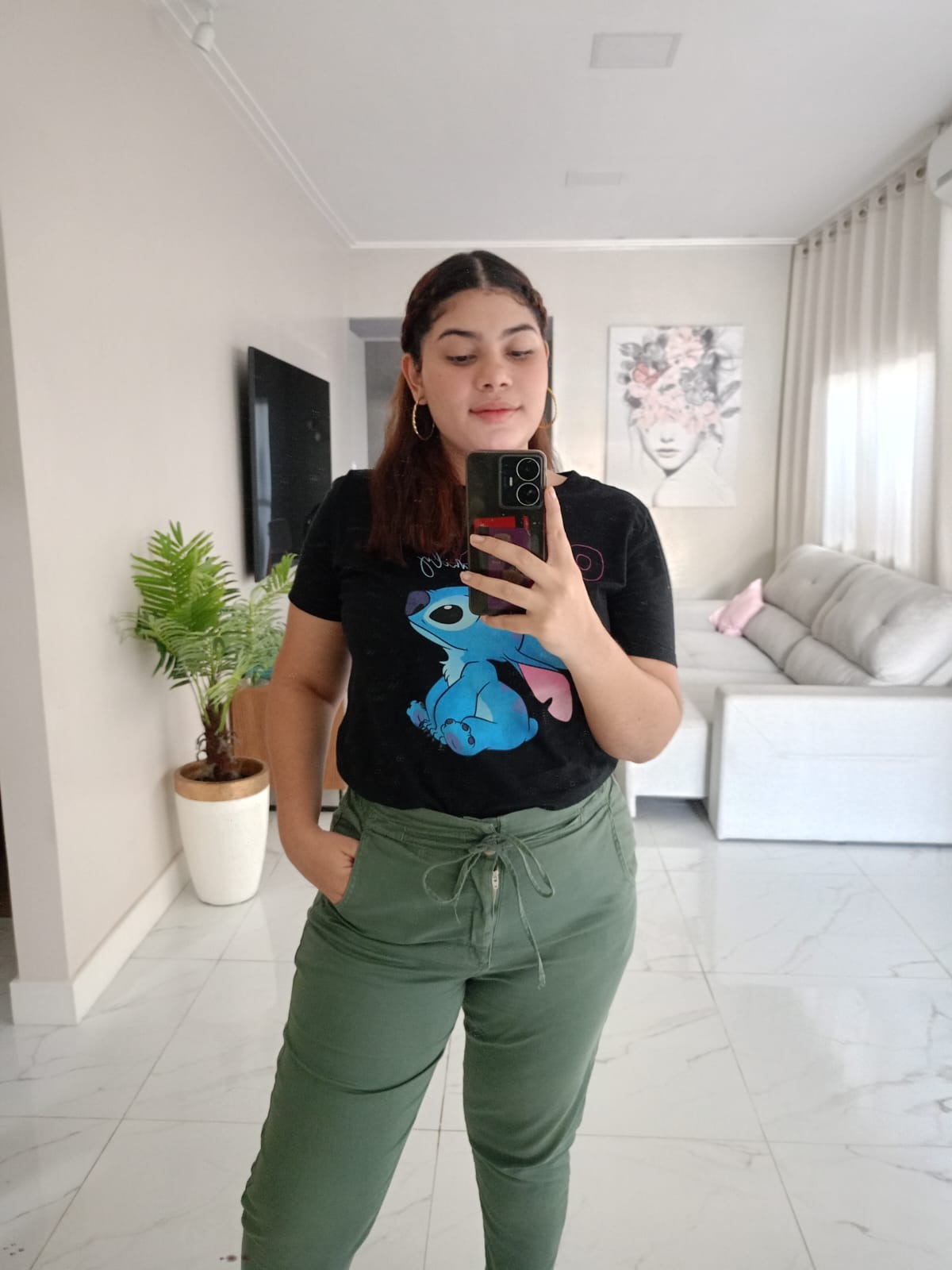 Giullia Fernanda antes do tratamento
